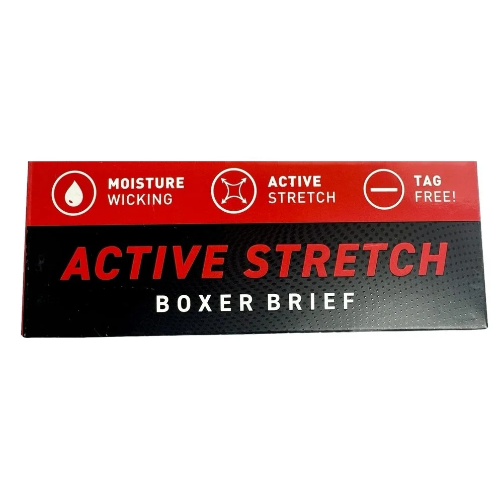 NEW MENS PUMA 4 PACK DRY CELL BOXER BRIEF PREMIUM ACTIVE STRETCH TAG FREE Size L